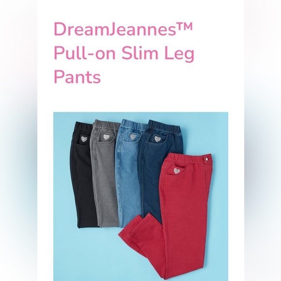 DreameJeanes by Quacker Factory (QVC Release) black pull on pants. Size Medium. - Picture 10 of 12